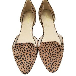 Isaac Mizrahi Cheetah Print Pointed Flats – Size 8